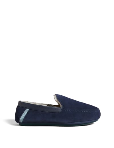 Mens moccasin slippers sale marks and spencer
