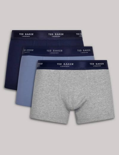 3pk Cotton Stretch Trunks Ted Baker M S