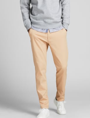 slim fit brown chinos