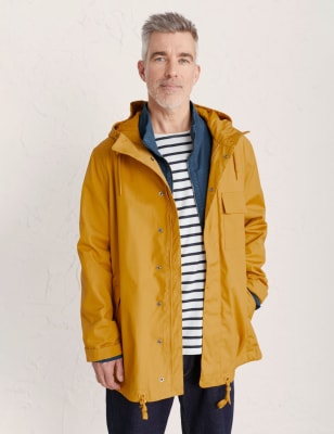 mens parka yellow