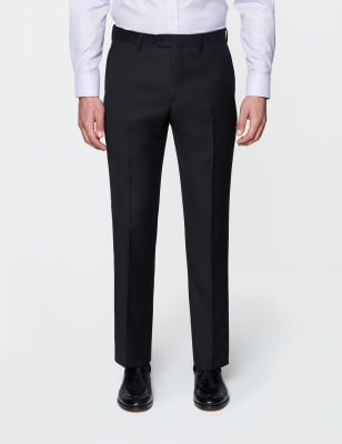 black suit trousers mens