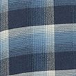 Pure Cotton Flannel Check Shirt - blue