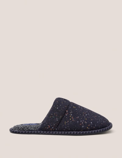 Fleece Lined Slippers with Freshfeet™, M&S Collection