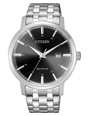 Citizen Three Hand Eco-Drive Stainless Steel Watch