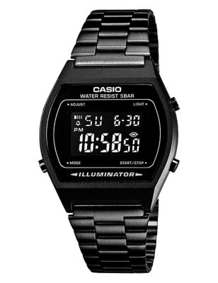 Casio Classic Black Stainless Steel Watch
