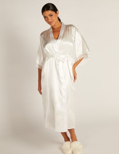 M&s satin discount dressing gown