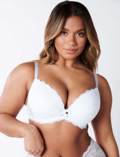 MARKS & SPENCER Lace Wired Push-Up Bra T336761WHITE (38D) Women