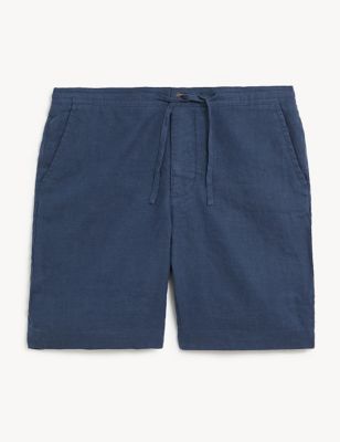 Pure Linen Drawstring Shorts