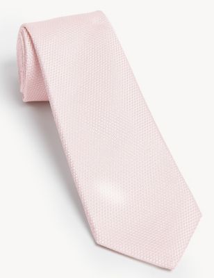 Italian Textured Pure Silk Tie