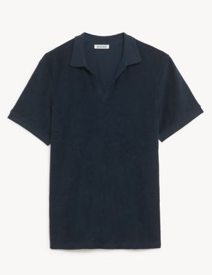 Pure Cotton Terry Towelling Polo Shirt