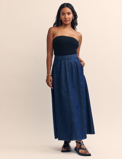 Long maxi skirts 80 cotton top