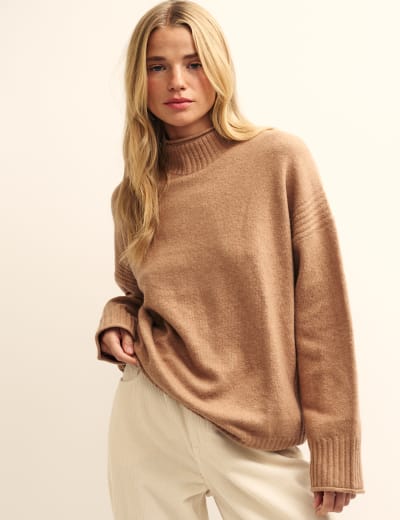 Marks and spencer ladies ribbed polo neck jumpers shop
