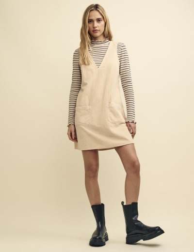 Ribbed Roll Neck Mini Jumper Dress M S Collection M S