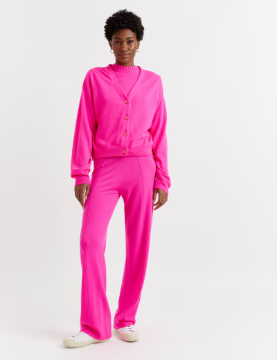 Textured Edge to Edge Knitted Jacket M S Collection M S
