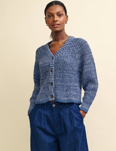 Ribbed best sale hooded cardigan