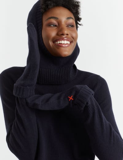 Wool Rich Knitted Balaclava Chinti Parker M S