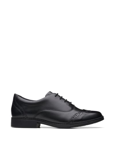 Patent Lace Up Flatform Brogues, M&S Collection