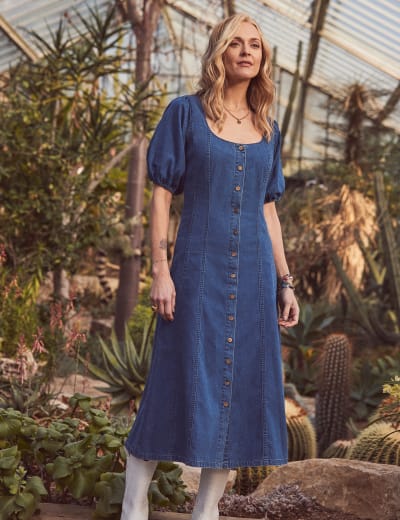 Faux leather swing dress sales