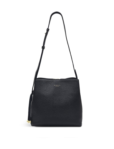 Barlow medium pebbled hot sale leather messenger