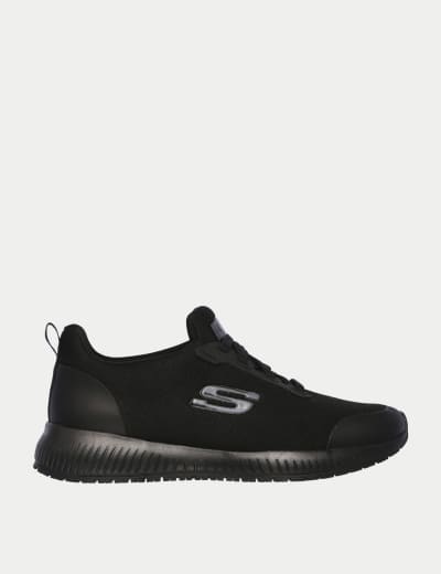 Slip on knit trainers sales