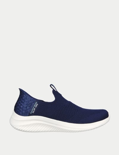 Skechers multi knit slip on sale