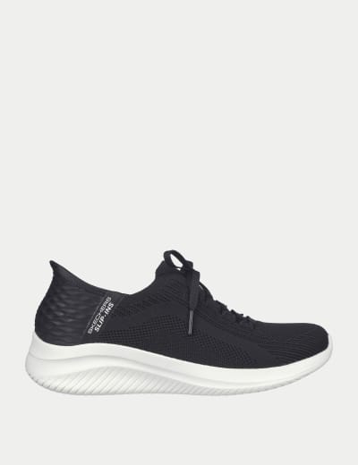 Skechers double shiny trainers online