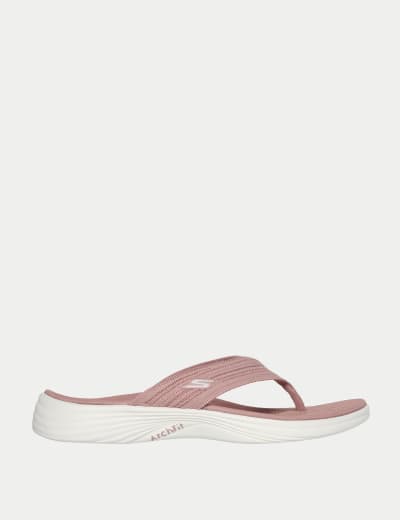 Skechers womens gowalk pizazz toe post sandals top