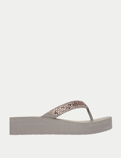 Skechers jeweled sandals sale