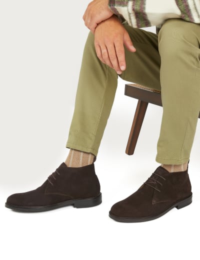 Laceless discount chukka boots