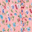 Crepe Floral V-Neck Midi Tea Dress - pinkmix