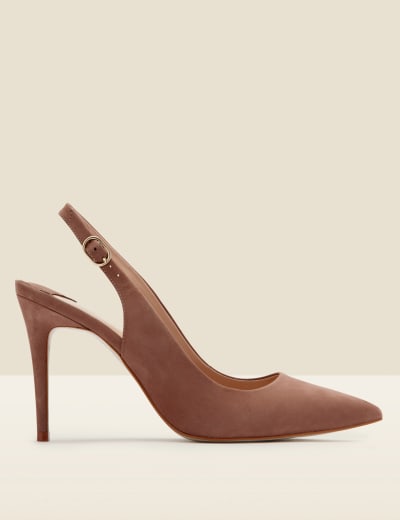 Suede stiletto cheap pumps