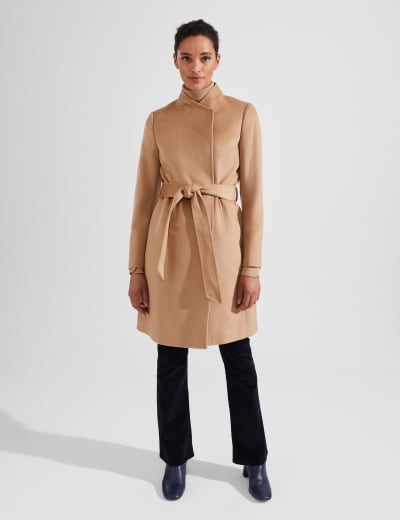 Hobbs camel tilda coat top
