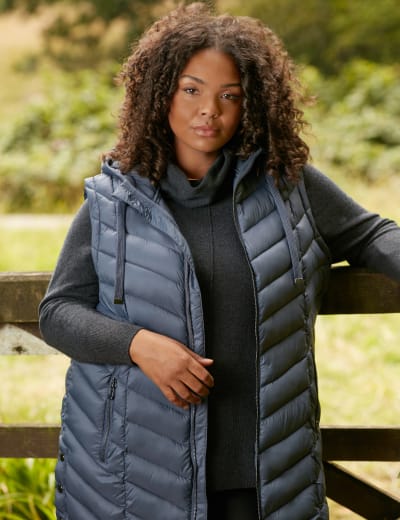 M&s down gilet top