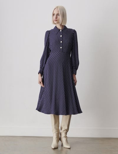 Coast jones spot midi dress new arrivals