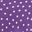 Polka Dot V-Neck Midi Tea Dress - purple