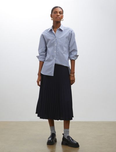 Jersey Pleated Midaxi Skirt, M&S Collection