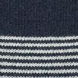 Pure Wool Striped Funnel Neck Jumper - navymix