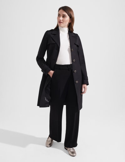 Tilda Pure Wool Single Breasted Coat HOBBS M S