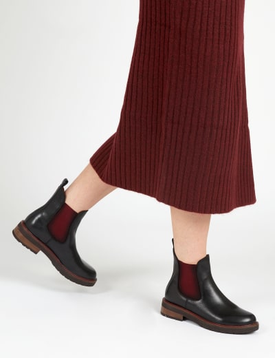 Chunky Biker Lace Up Boots M S Collection M S