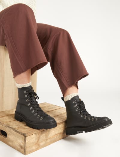 Marks and spencer sales lace up ankle boots