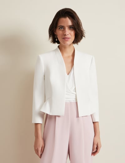 Dune white top clutch bag