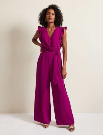 Buy Floral Belted Wide Leg Waisted Jumpsuit | Phase Eight | M&S