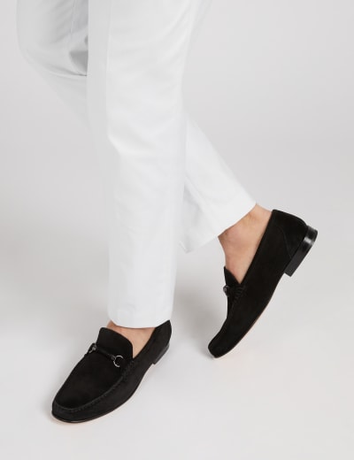 M s mens 2024 suede loafers