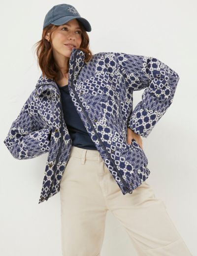 Patchwork Padded Puffer Jacket