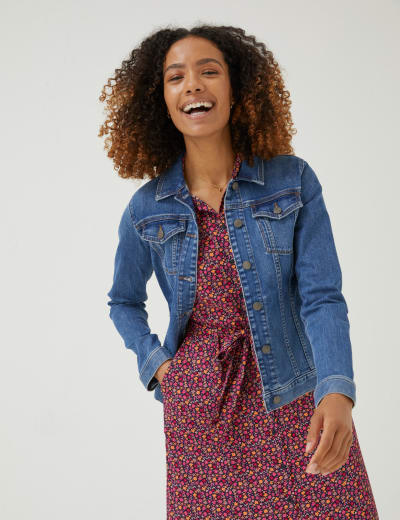 Ladies denim jacket deals marks and spencer