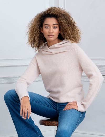 Hooded neck sweater shop