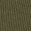 Cotton Rich Ribbed V-Neck Jumper with Wool - green