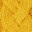 Knitted Pom Beanie Hat - yellow