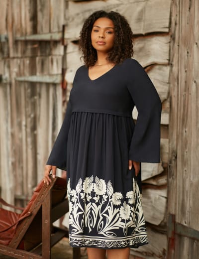 Velvet V Neck Midaxi Waisted Dress Monsoon M S