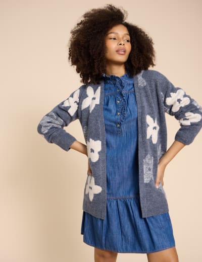 Joules floral cardigan on sale